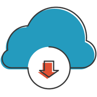 Cloud Download Illustration Cloud Download Illustration